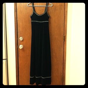 Black Velvet full-length formal dress